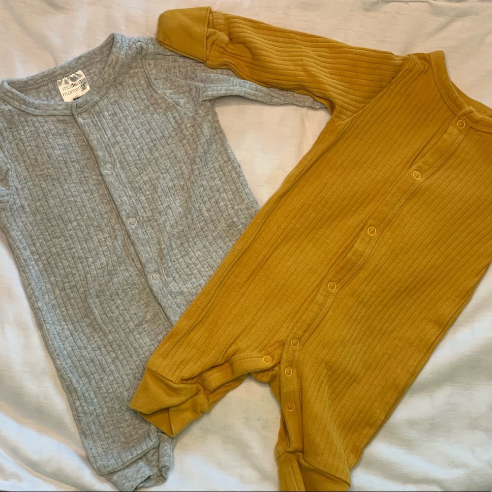 Two for one ONESIE Grey/Burnt orange